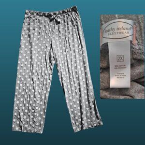 ❄️☃️❄️Kathy Ireland knit pajama pants, comfy cotton/poly blend sz 2x